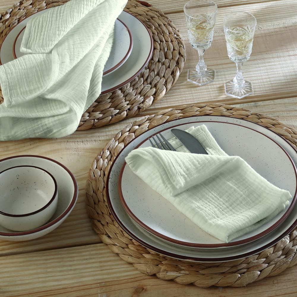 4er-set Stoffservietten aus Baumwolle 40x40 - Maisons Du Monde