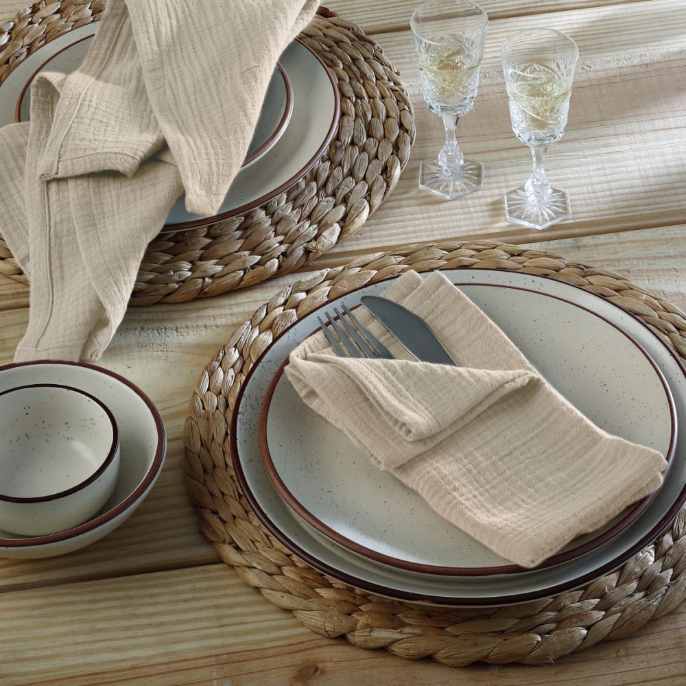 4er-set Stoffservietten aus Baumwolle 40x40 - Maisons Du Monde
