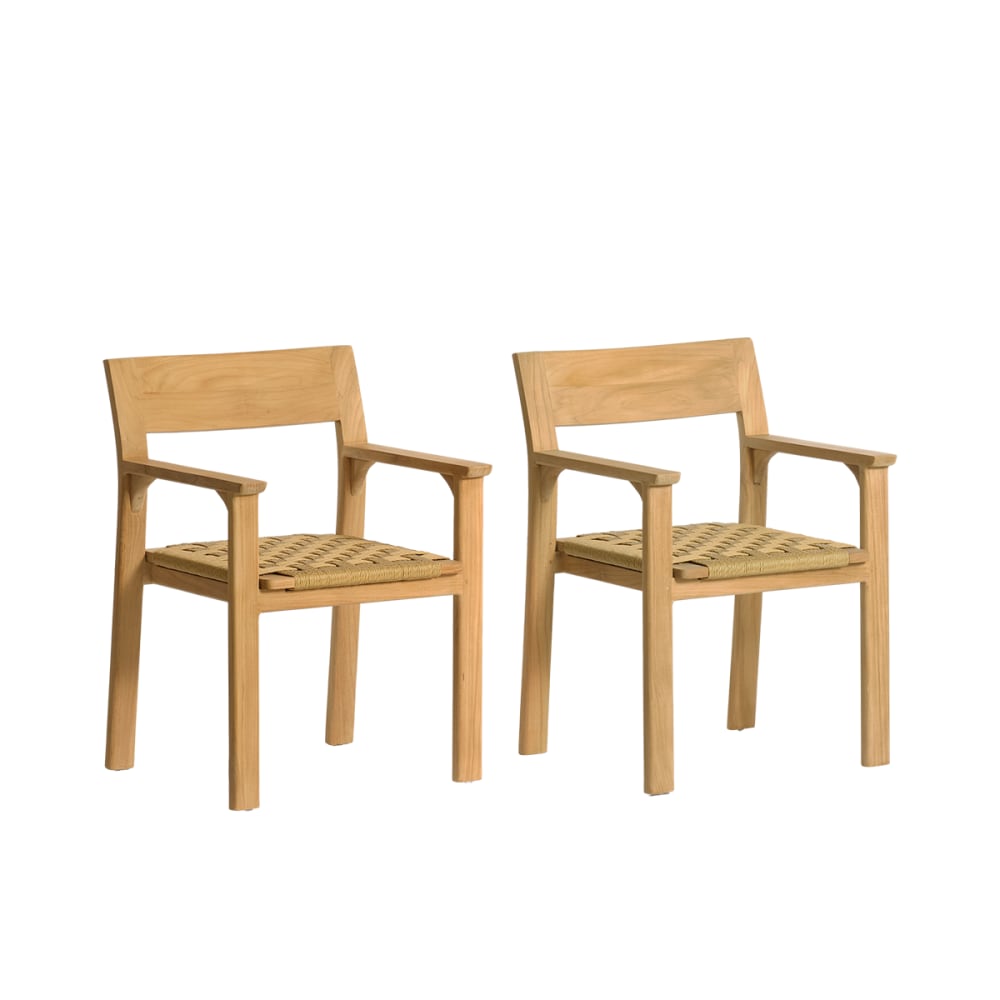 Lot 2 fauteuils - teck