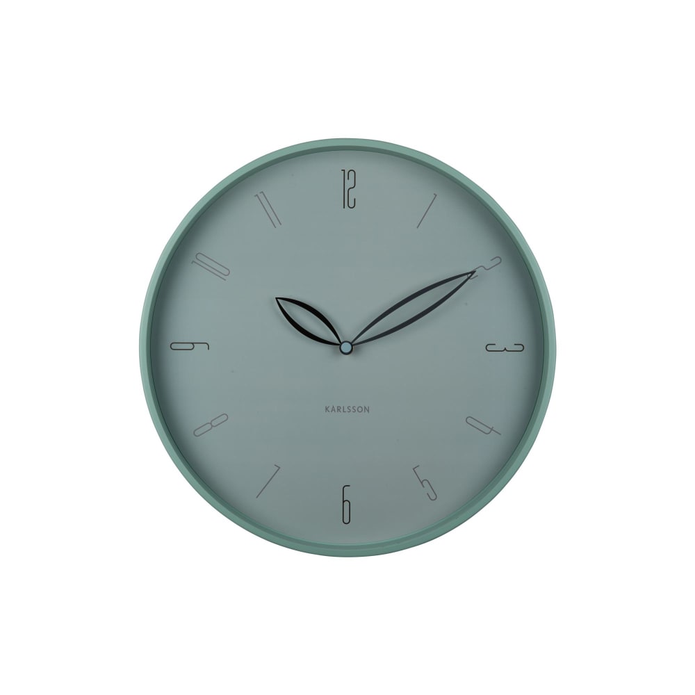 Horloge murale fer bleu