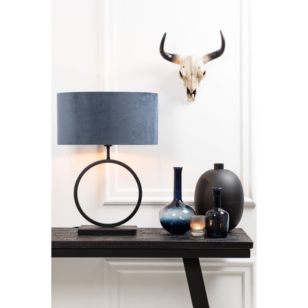 Lampensockel aus Metall, schwarz, 30x12.5x42cm - Maisons Du Monde