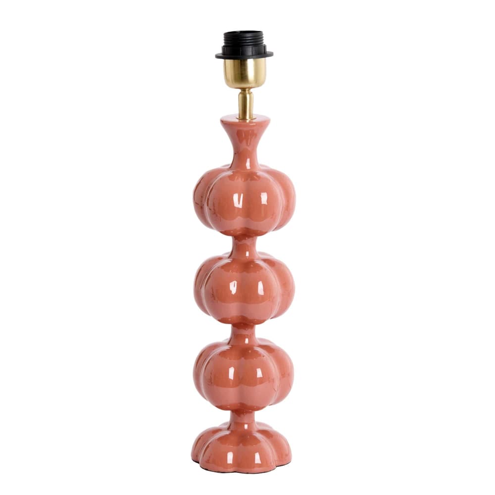 pied de lampe orange