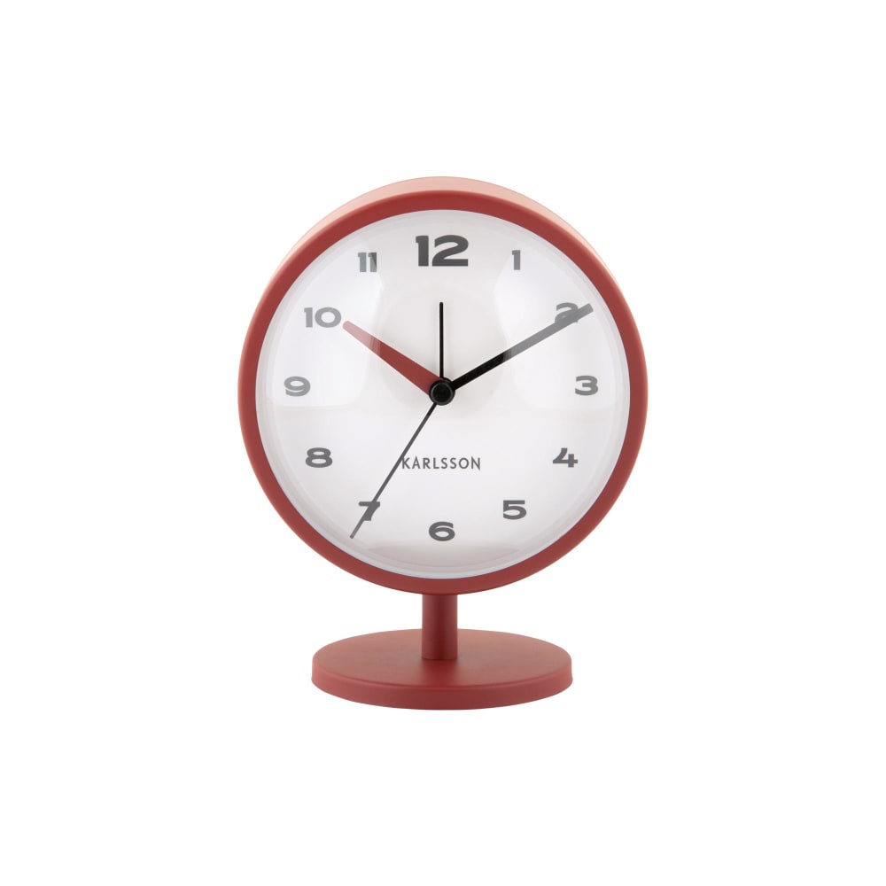Wecker aus Eisen, roter ocker, 6.5x11x13.8cm - Maisons Du Monde