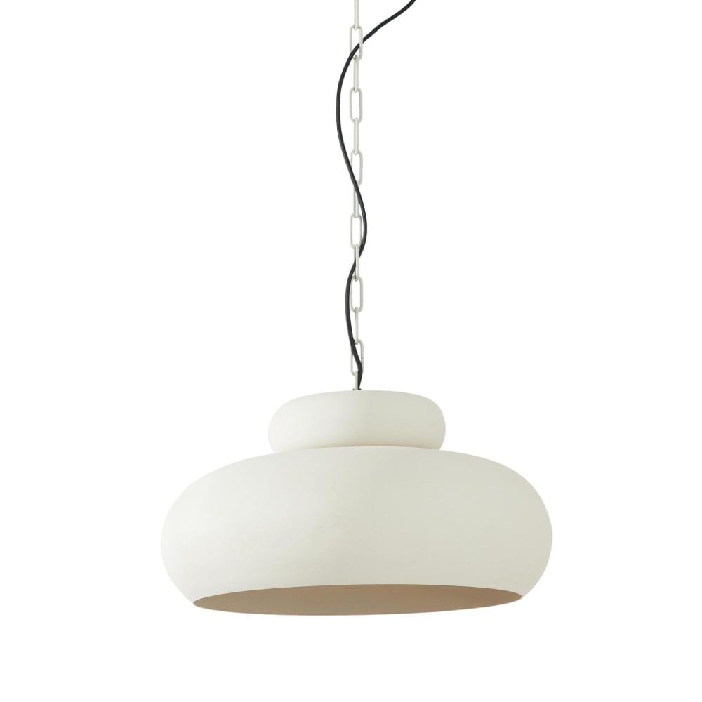 Light & Living Hängeleuchte aus Metall, mattcreme, Ø46cm style modern Weiß Metall