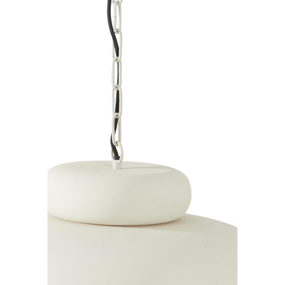 Hängeleuchte aus Metall, mattcreme, Ø46cm - Maisons Du Monde