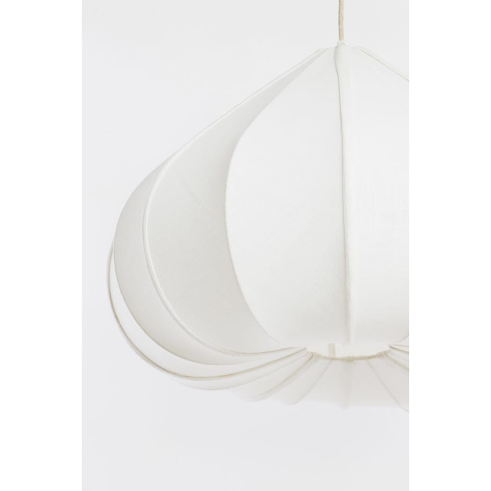 Suspension textile blanc 58.5x58.5x40cm — vue 3