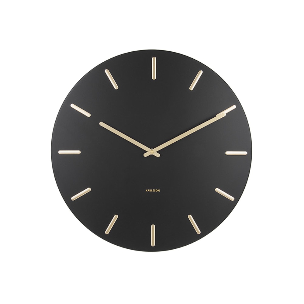horloge murale acier