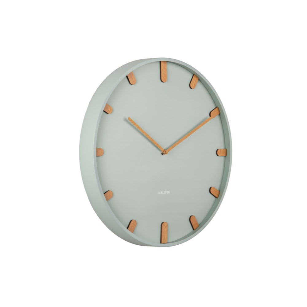 Horloge murale fer vert