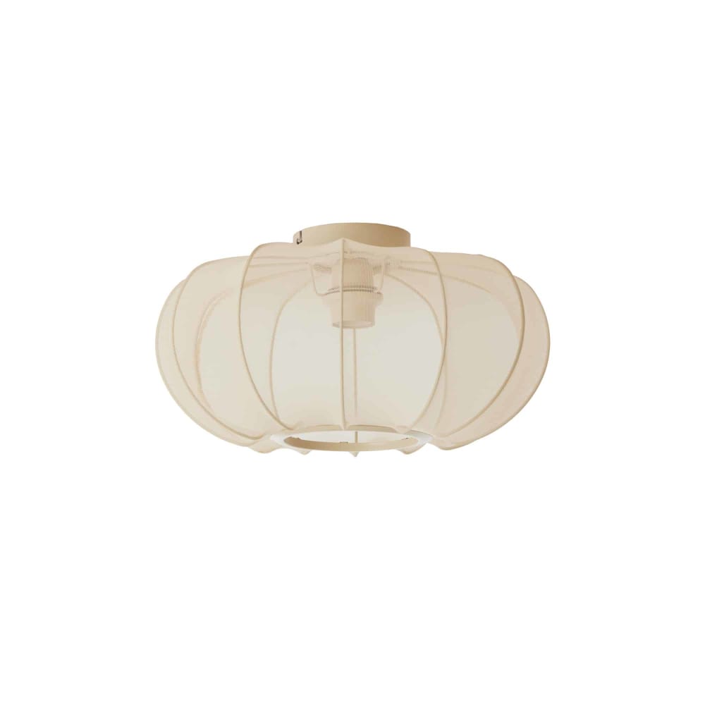 Light & Living Deckenleuchte aus Textil, sand, Ø40cm style modern Braun Stoff