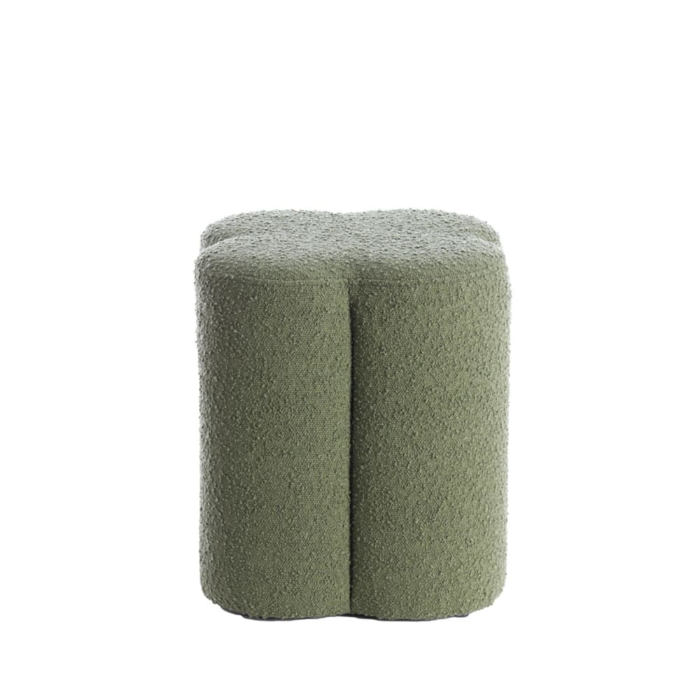 pouf textile vert 38x38x45cm