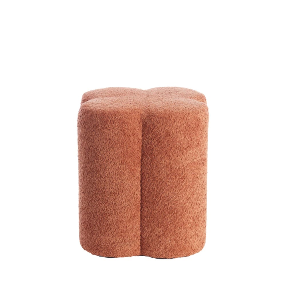 pouf textile orange 38x38x45cm