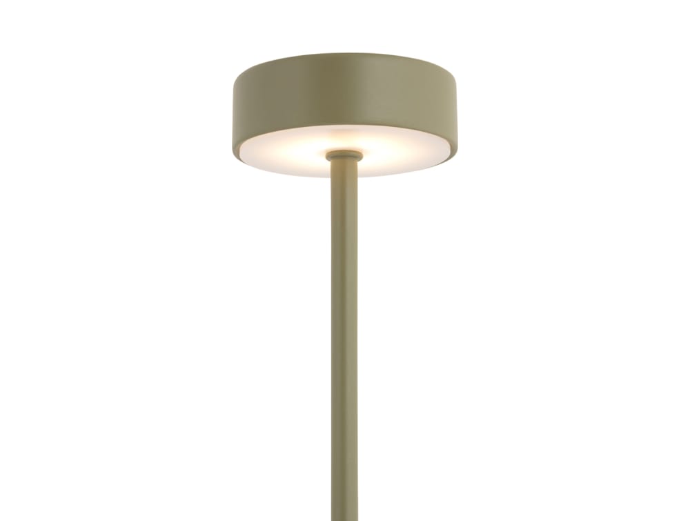 Lampe de table métal vert 8x8x37.5cm — vue 4