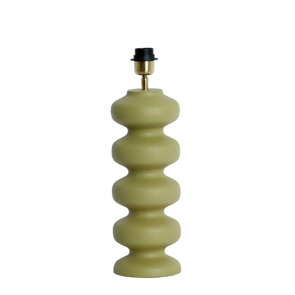 Pied de lampe vert ø15x42cm