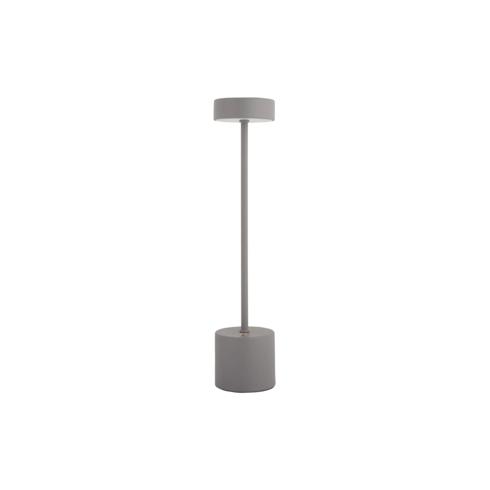 Lampe de table métal gris 8x8x37.5cm