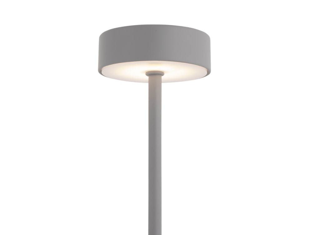 Lampe de table métal gris 8x8x37.5cm — vue 4