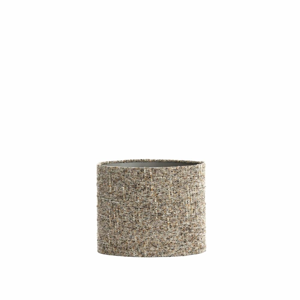 Light & Living Lampenschirm aus Textilien, grau, 30x15x25cm style modern - Stoff