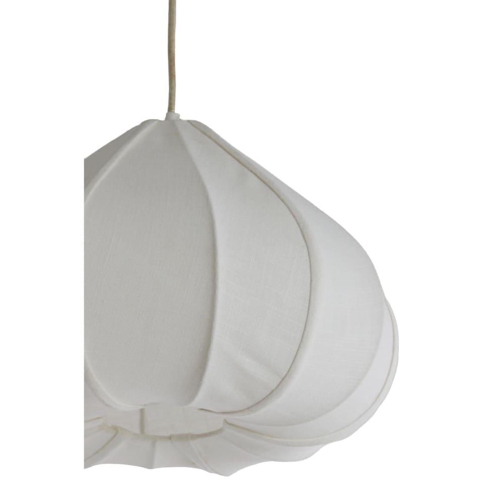Suspension textile blanc 38.5x38.5x28cm — vue 3