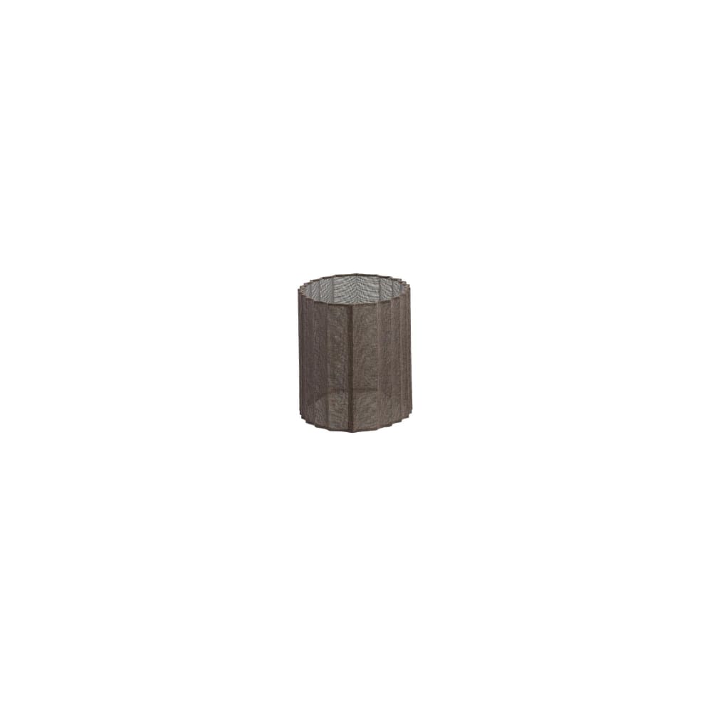 Lampenschirm oval aus Textil, dunkelbraun, 38x17.5x19cm - Maisons