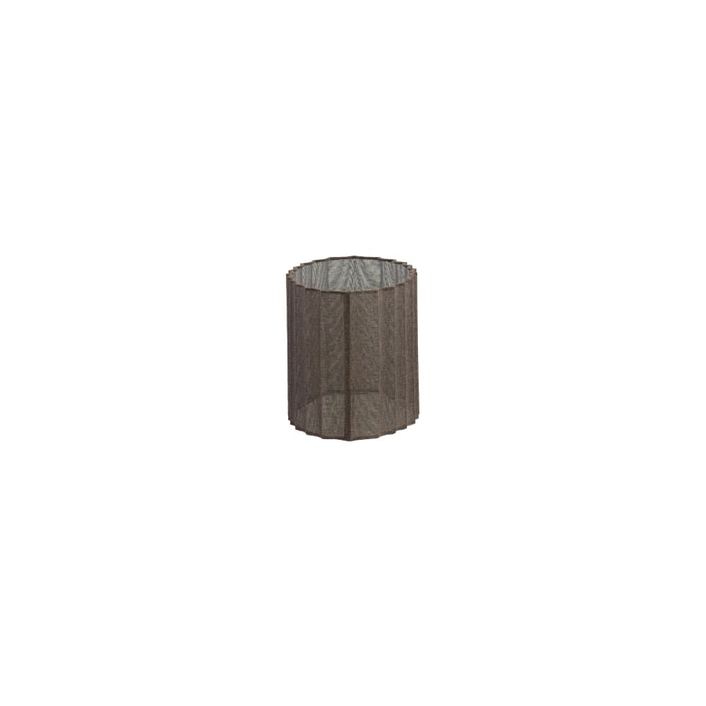 Lampenschirm oval aus Textil, dunkelbraun, 45x21x22cm - Maisons