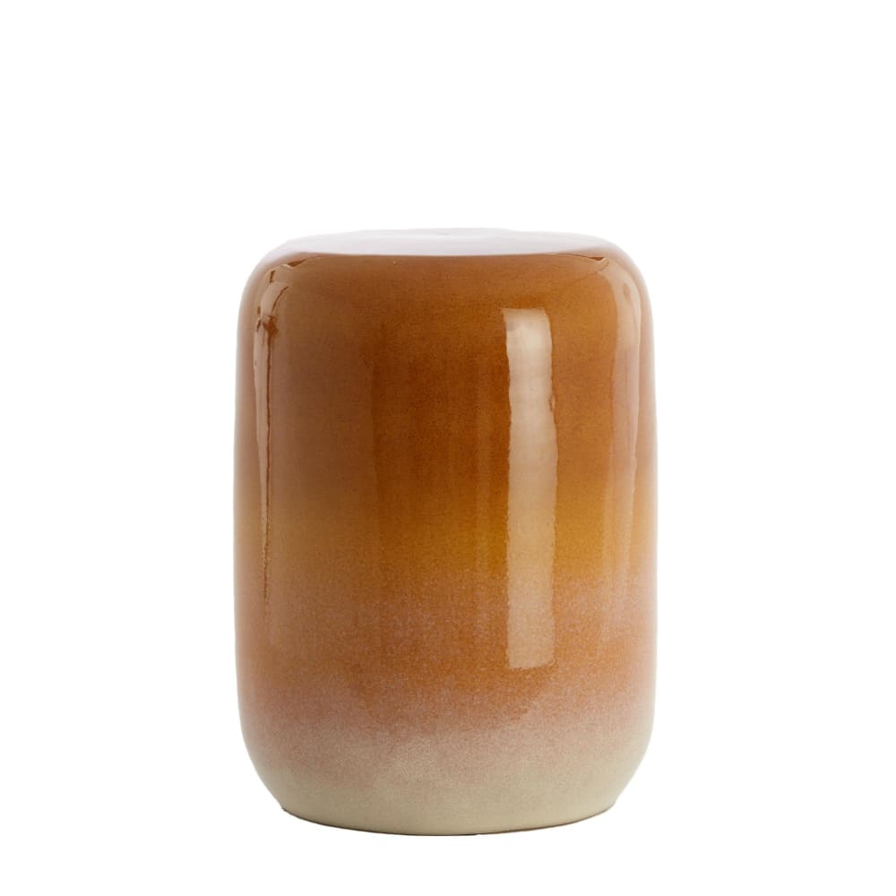 Table d'appoint céramique ocre 34x34x46.5cm Table d'appoint céramique ocre 34x34x46.5cm