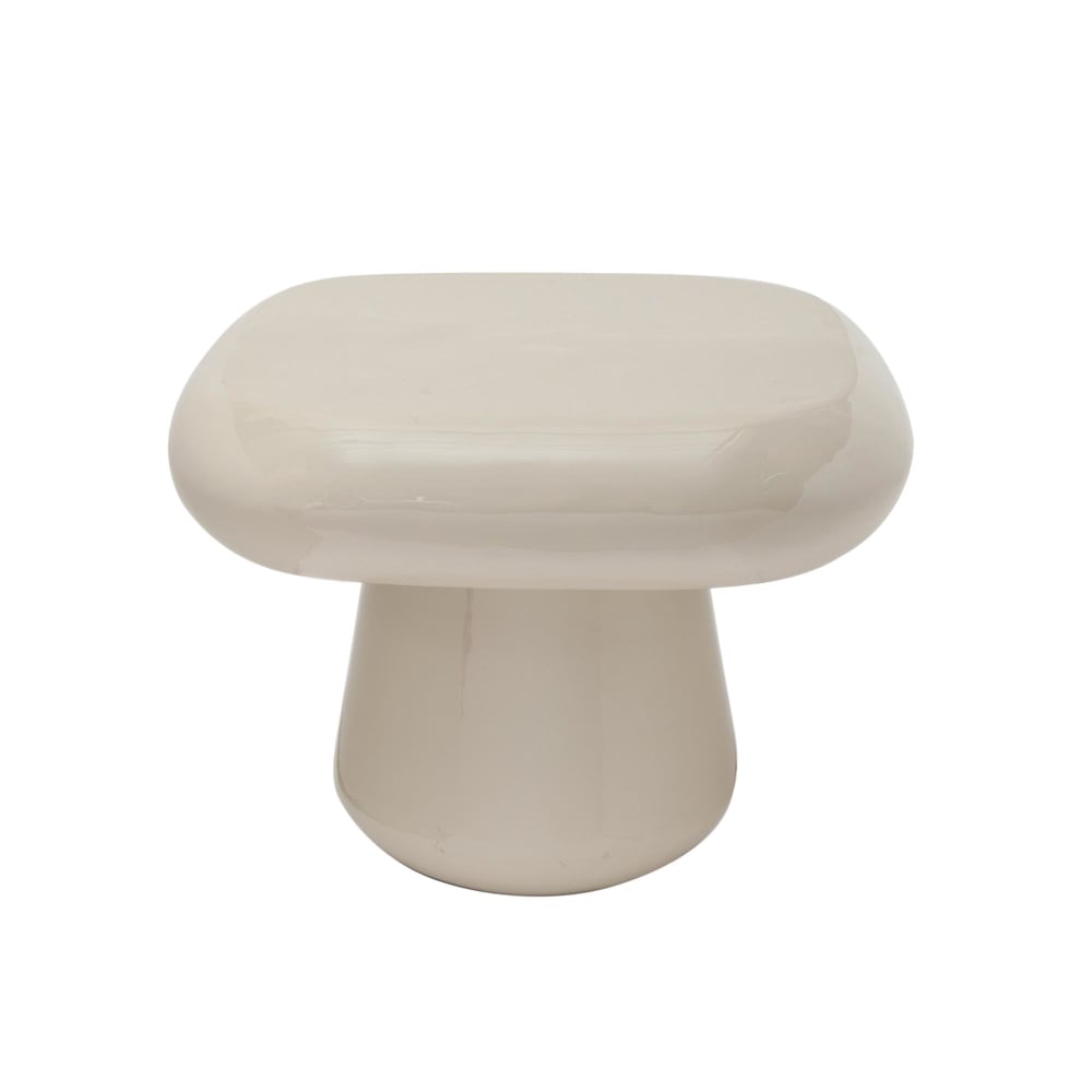 Table d'appoint métal gris 49x49x36cm