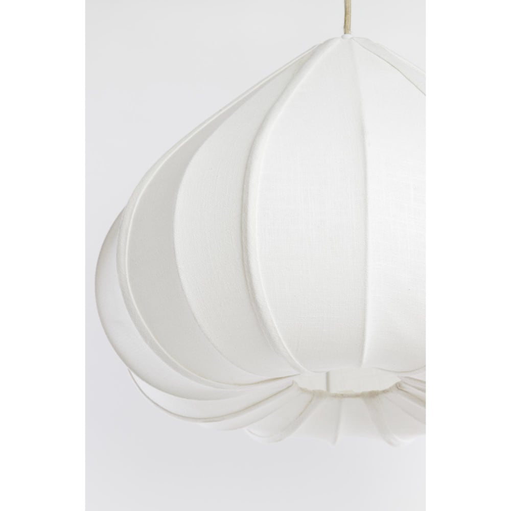 Hängeleuchte aus Textil, weiß, Ø49cm - Maisons Du Monde