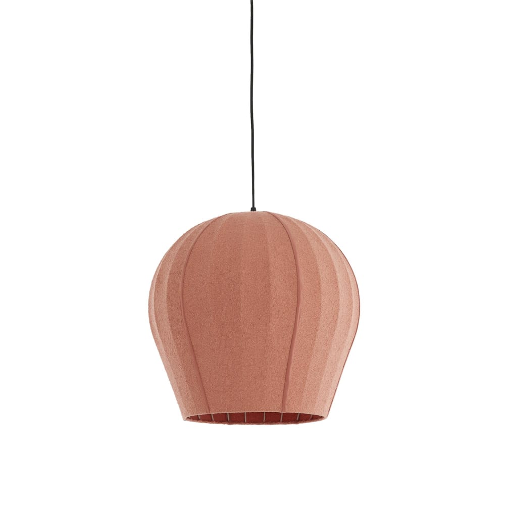 Suspension textile rouge