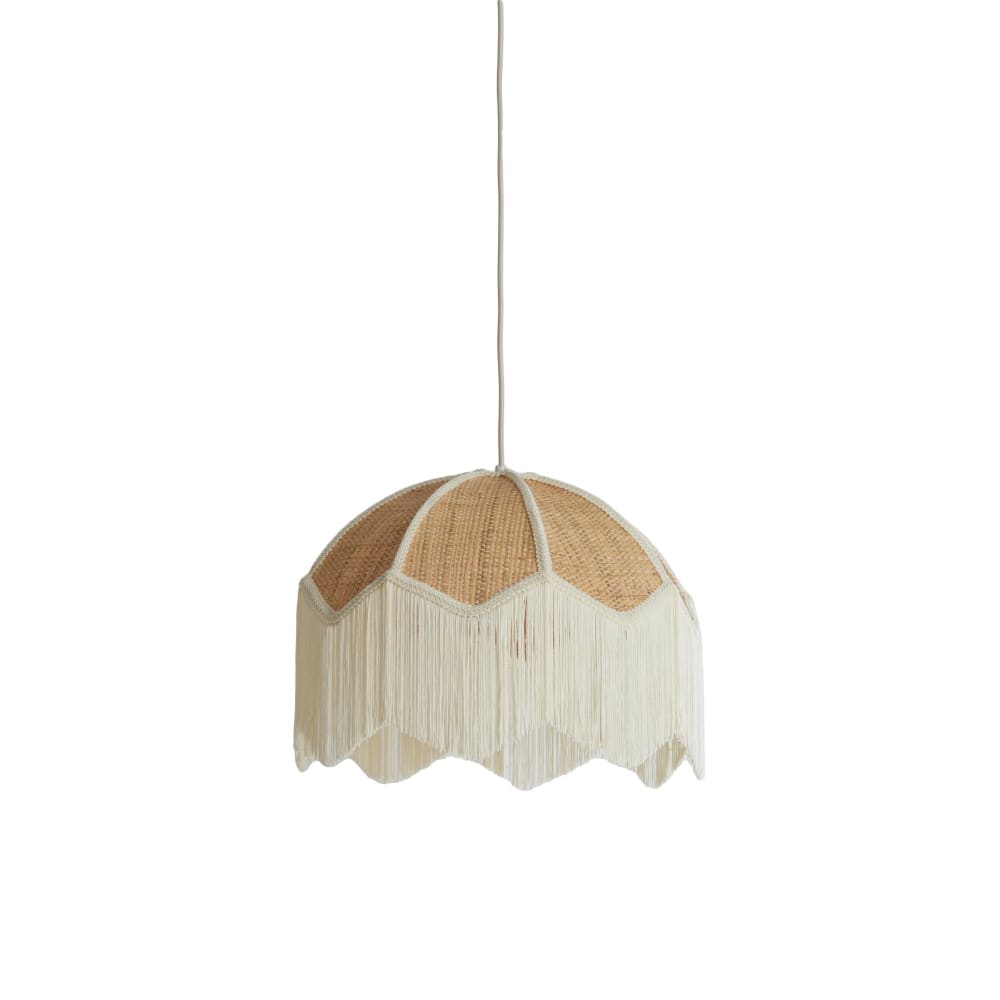 Suspension matériel végétal marron clair ø40cm Suspension matériel végétal marron clair ø40cm