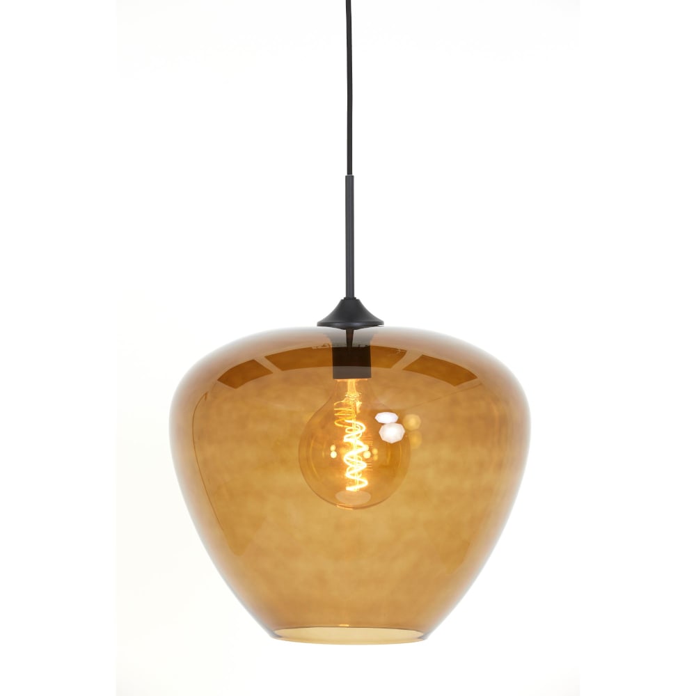 Hängeleuchte aus Glas, braun, Ø40cm - Maisons Du Monde