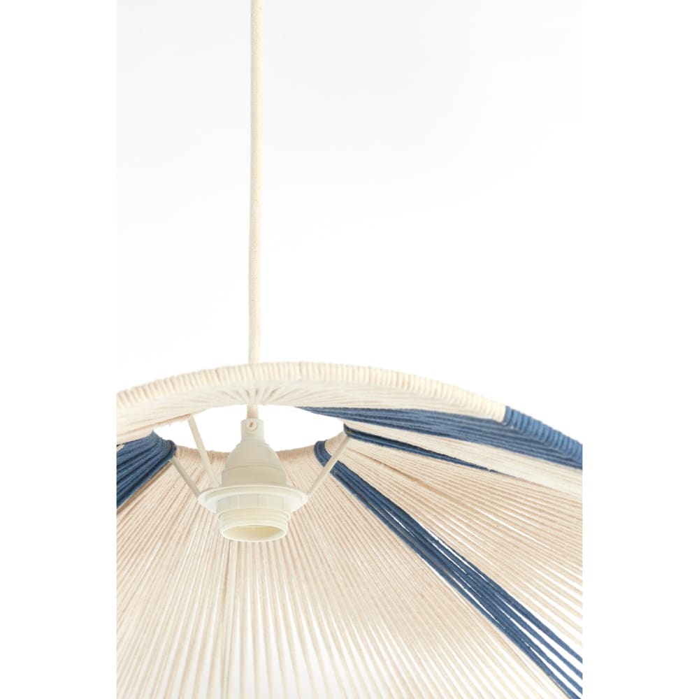 Suspension textile bleu clair ø70cm — vue 3