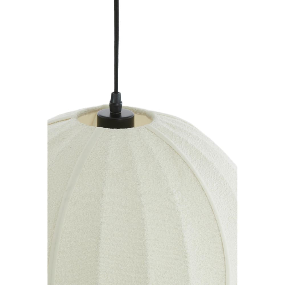 Suspension textile crème ø44cm — vue 3