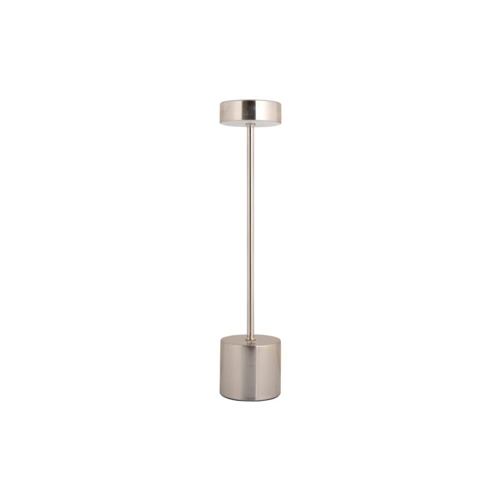 Lampe de table métal argent 8x8x37.5cm