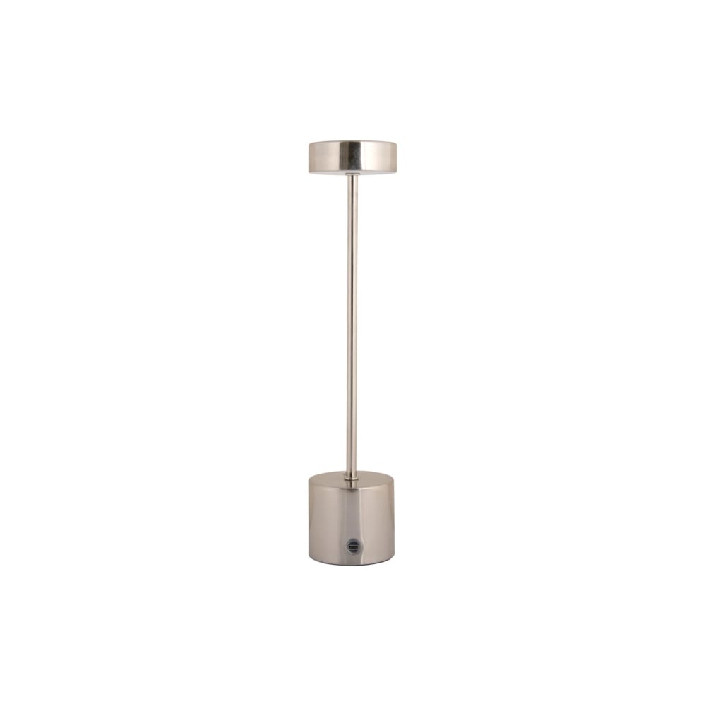 Lampe de table métal argent 8x8x37.5cm — vue 3