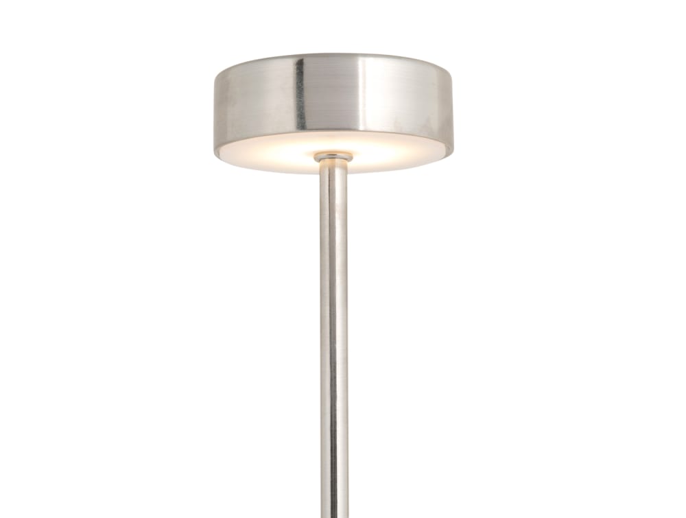 Lampe de table métal argent 8x8x37.5cm — vue 4
