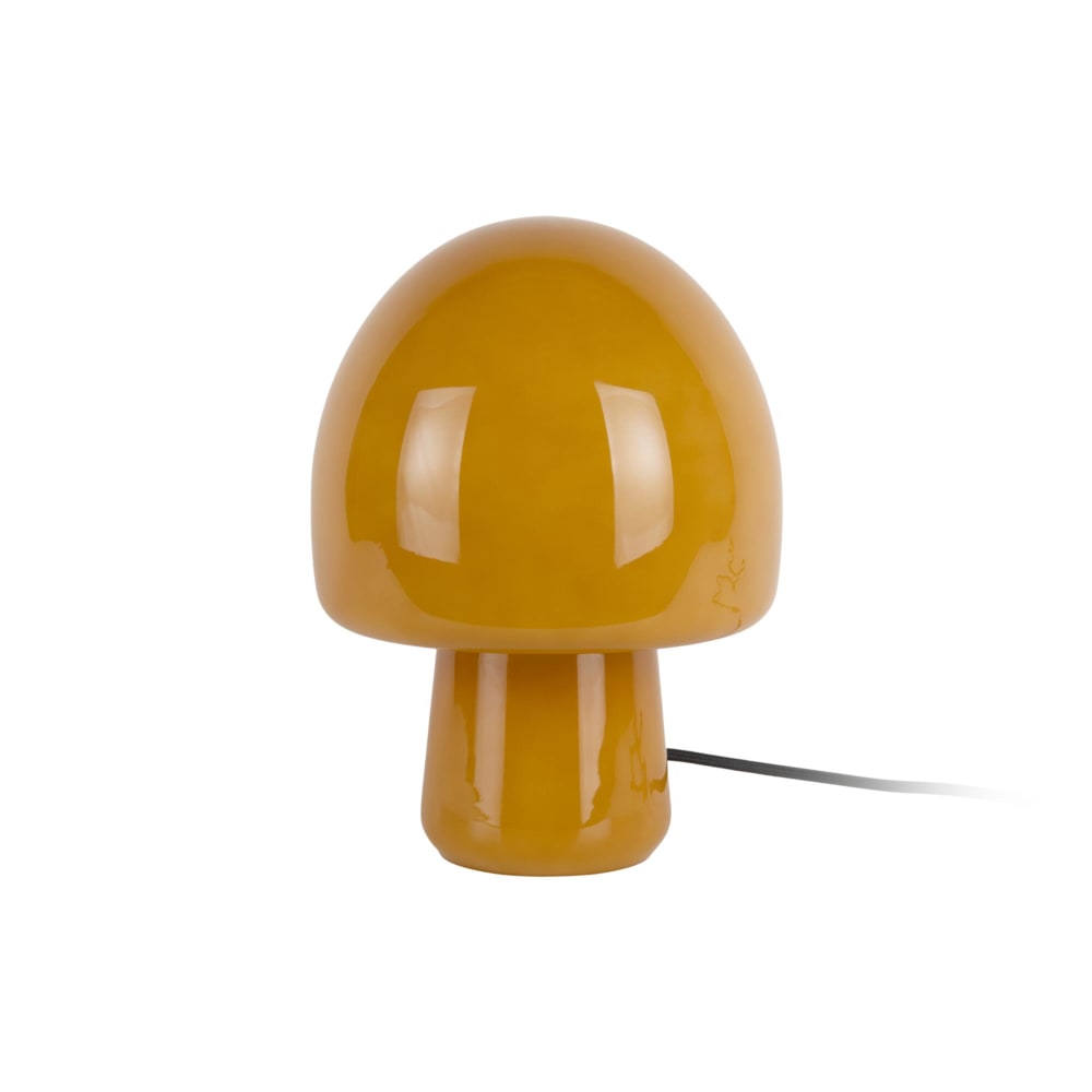 Lampe de table verre jaune 20x20x27cm