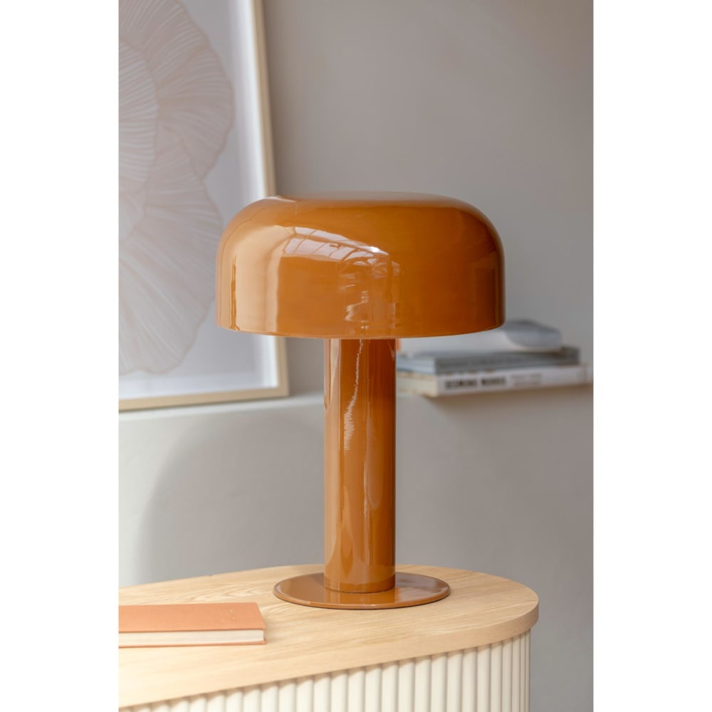 Lampe de table métal brun 31x31x42cm — vue 3