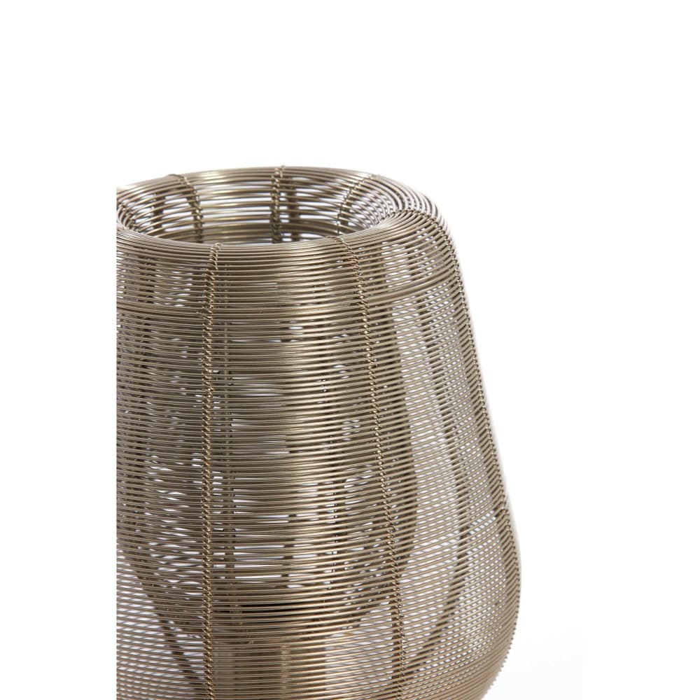 Tischleuchte aus Metall, gold, Ø18cm - Maisons Du Monde