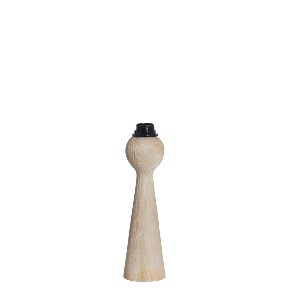 pied de lampe bois brun