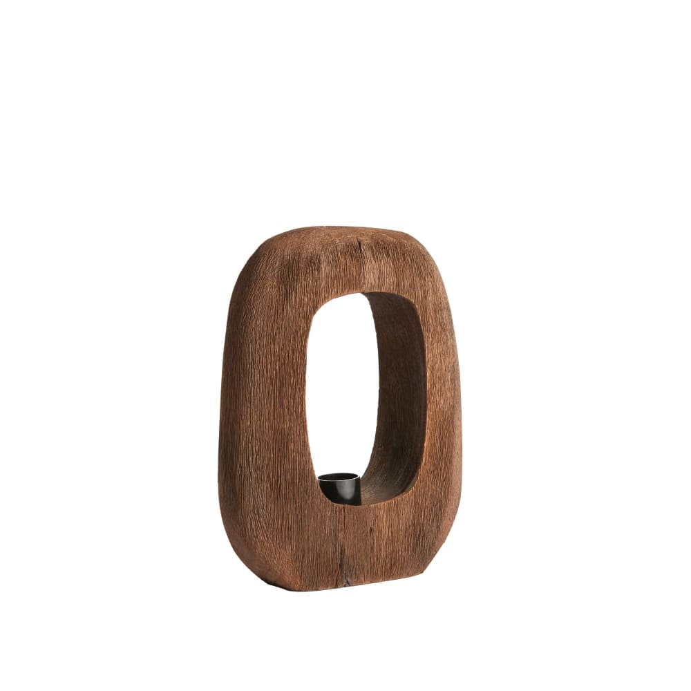 Tischleuchte aus Holz, braun, 24x8x30cm - Maisons Du Monde