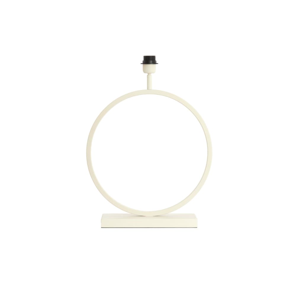 Light & Living Lampenfüß aus Metall, Creme, 40x12.5x54cm style modern Weiß Metall