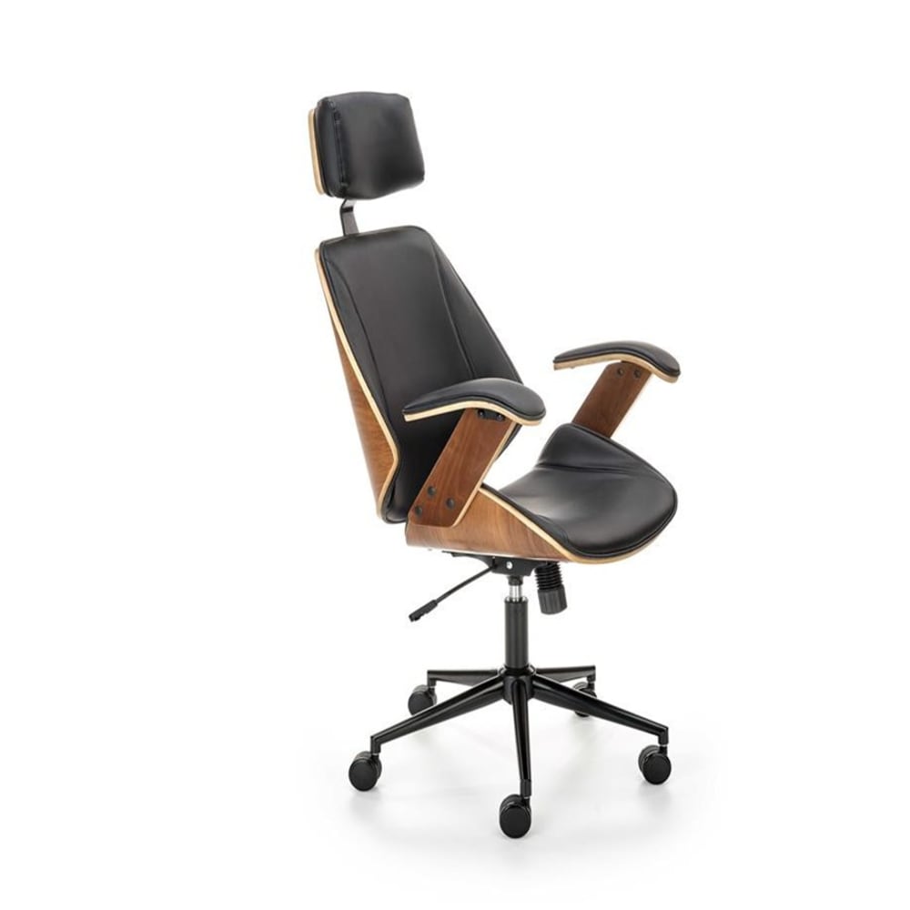 fauteuil de bureau ergonomique - noyer