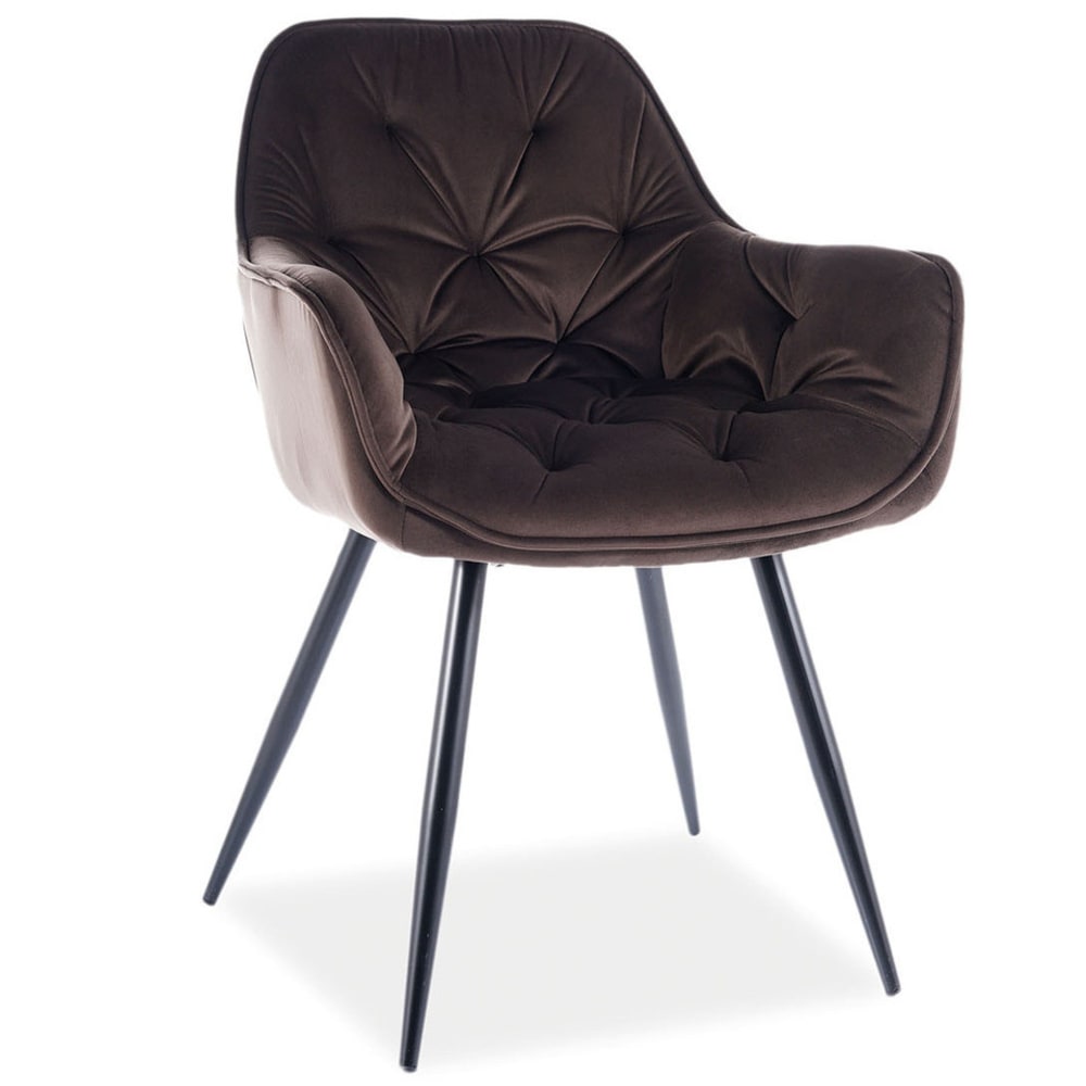 chaise de table en velours