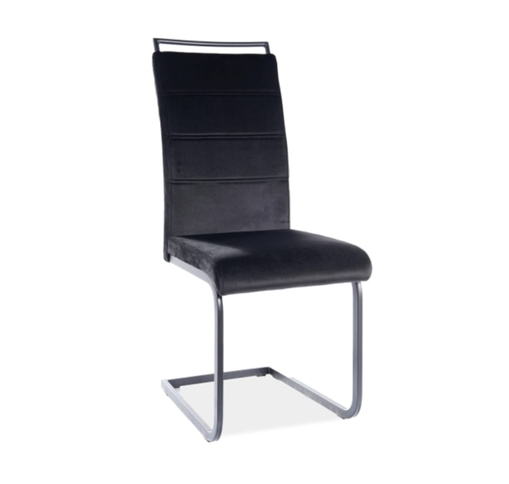 chaise suspendue en velours
