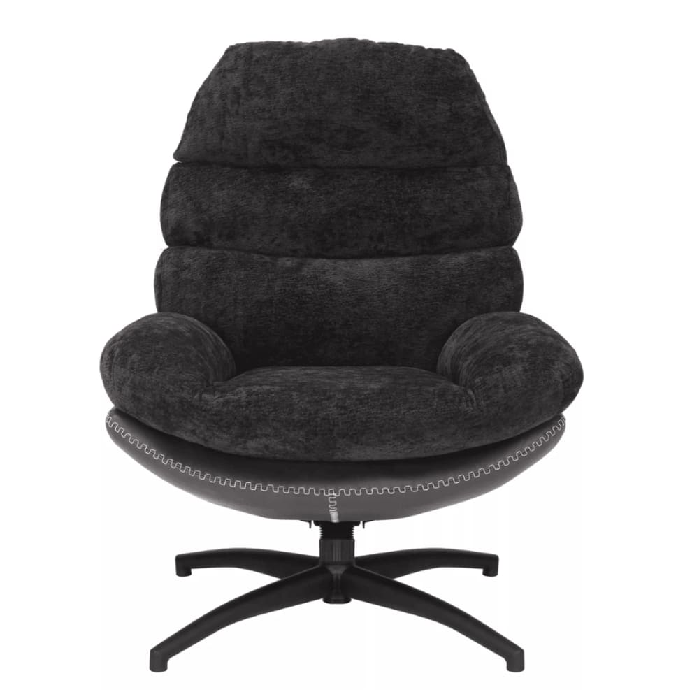 Fauteuil noir design bi matière