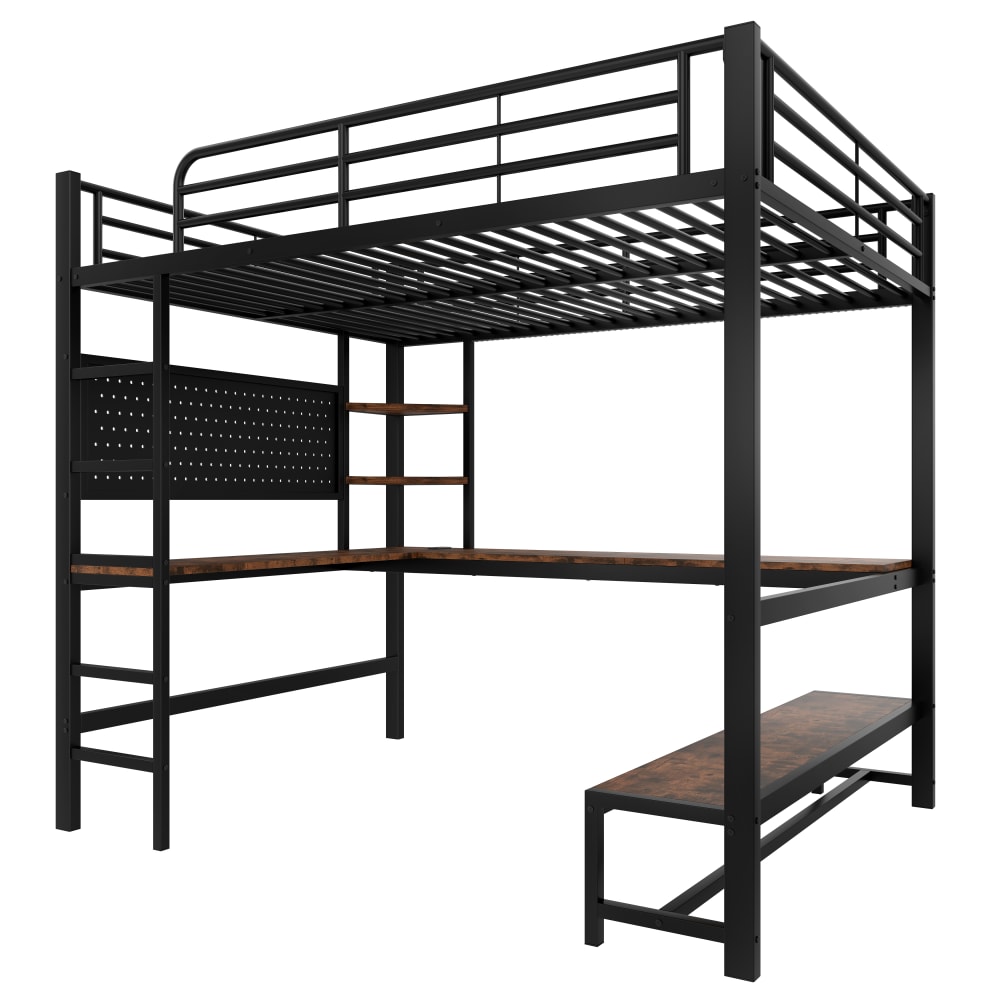 Lit mezzanine avec bureau,