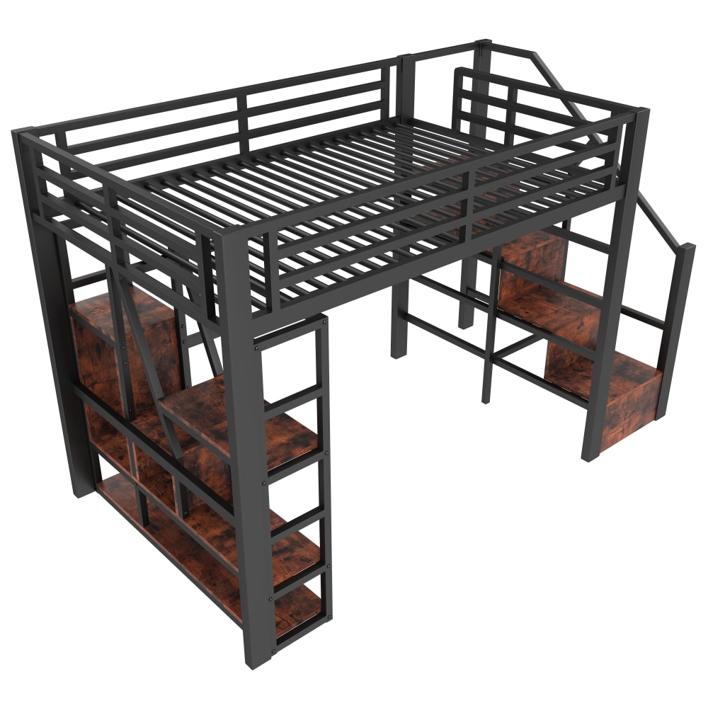 Lit mezzanine bureau