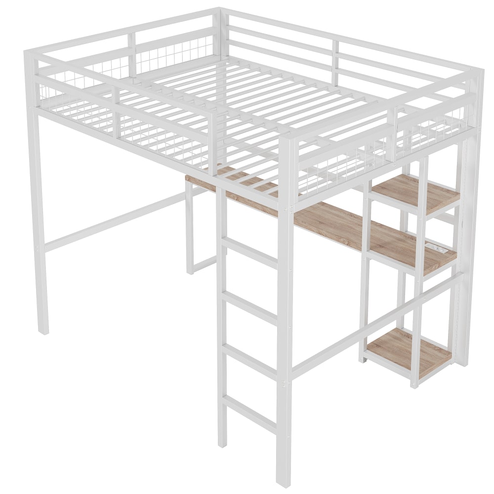 Lit mezzanine bureau