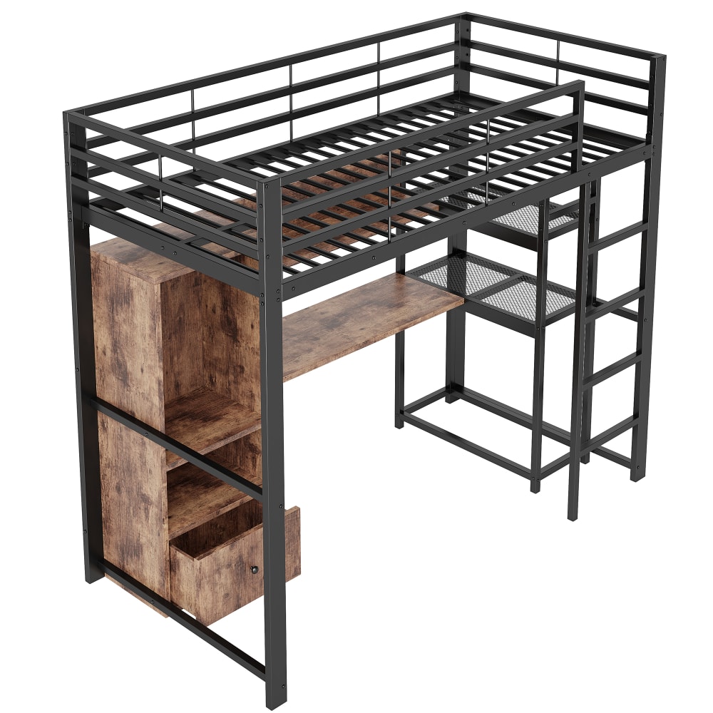 Lit mezzanine enfant - bureau