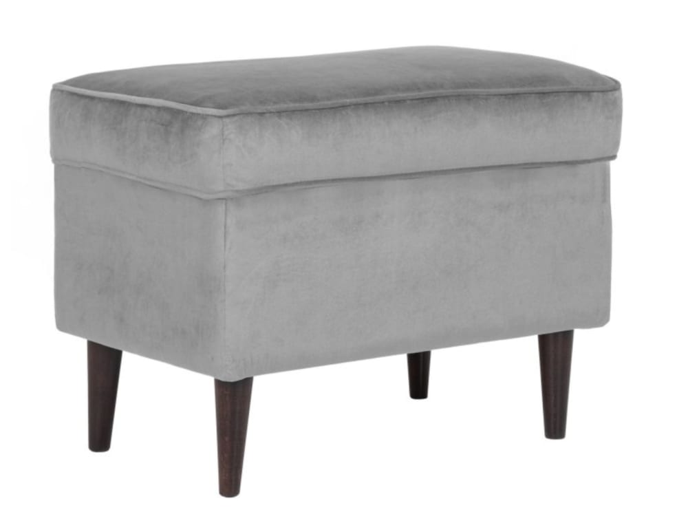 Pouf design velours de