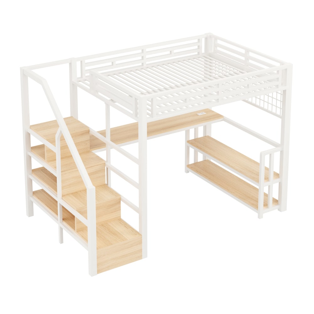 Lit mezzanine bureau